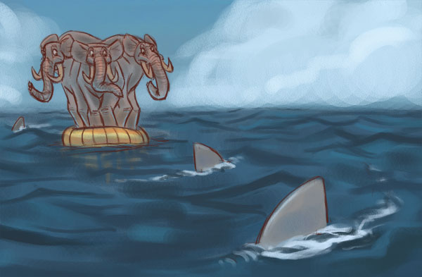 Sharks Vs Elephants 